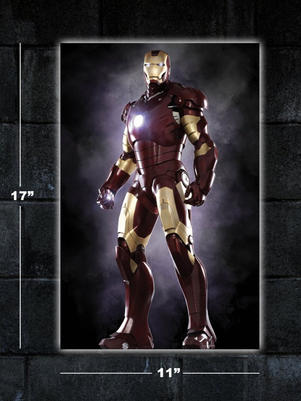 Iron Man poster - 11x17 art print merch marvel movie Robert Downey Jr Tony Stark